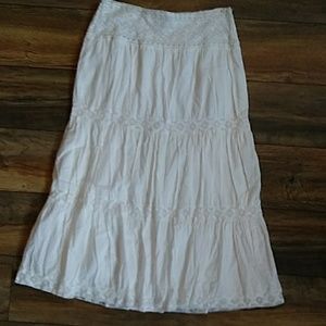 St Johs Bay long white skirt